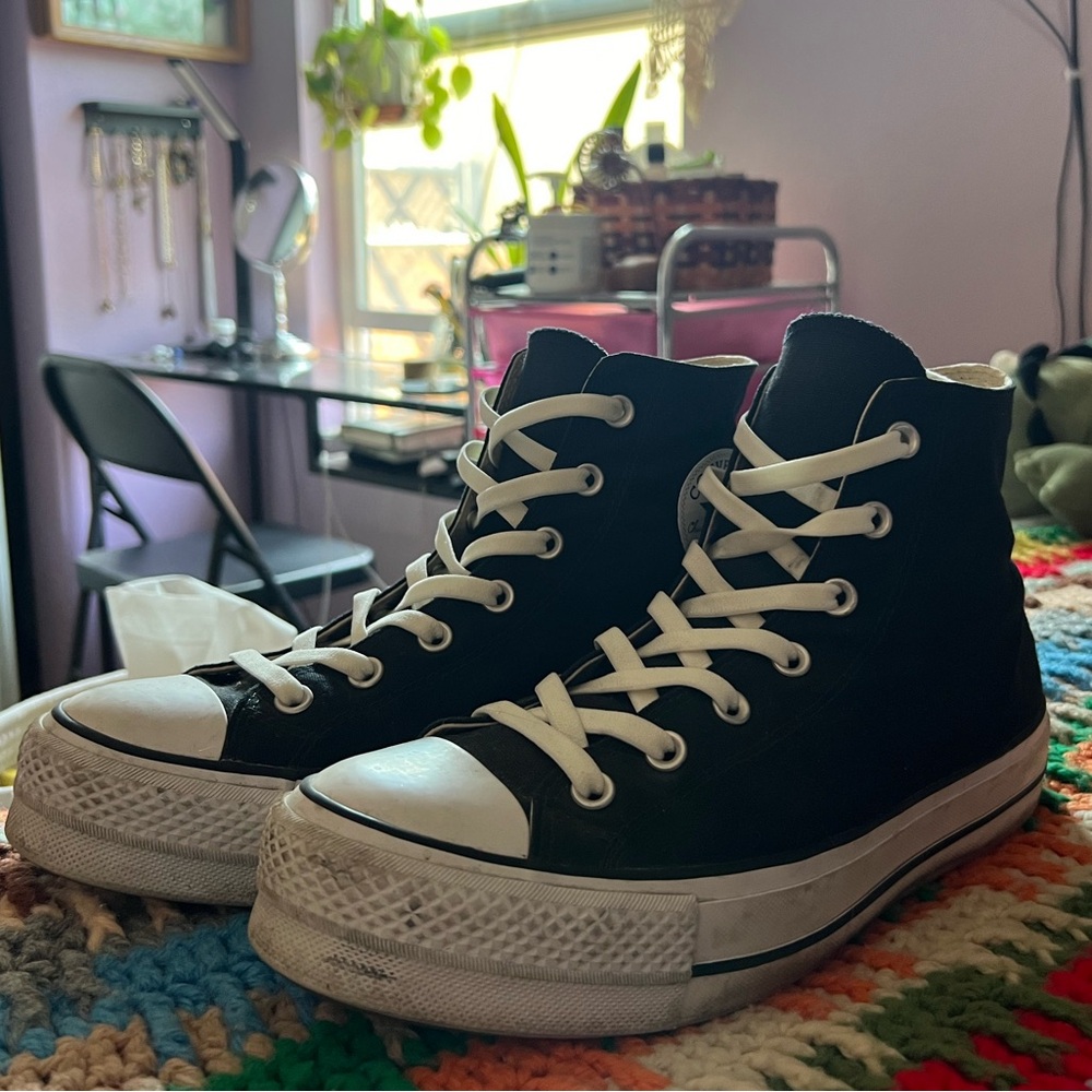 Converse All Star Platform Canvas High Tops (W10)